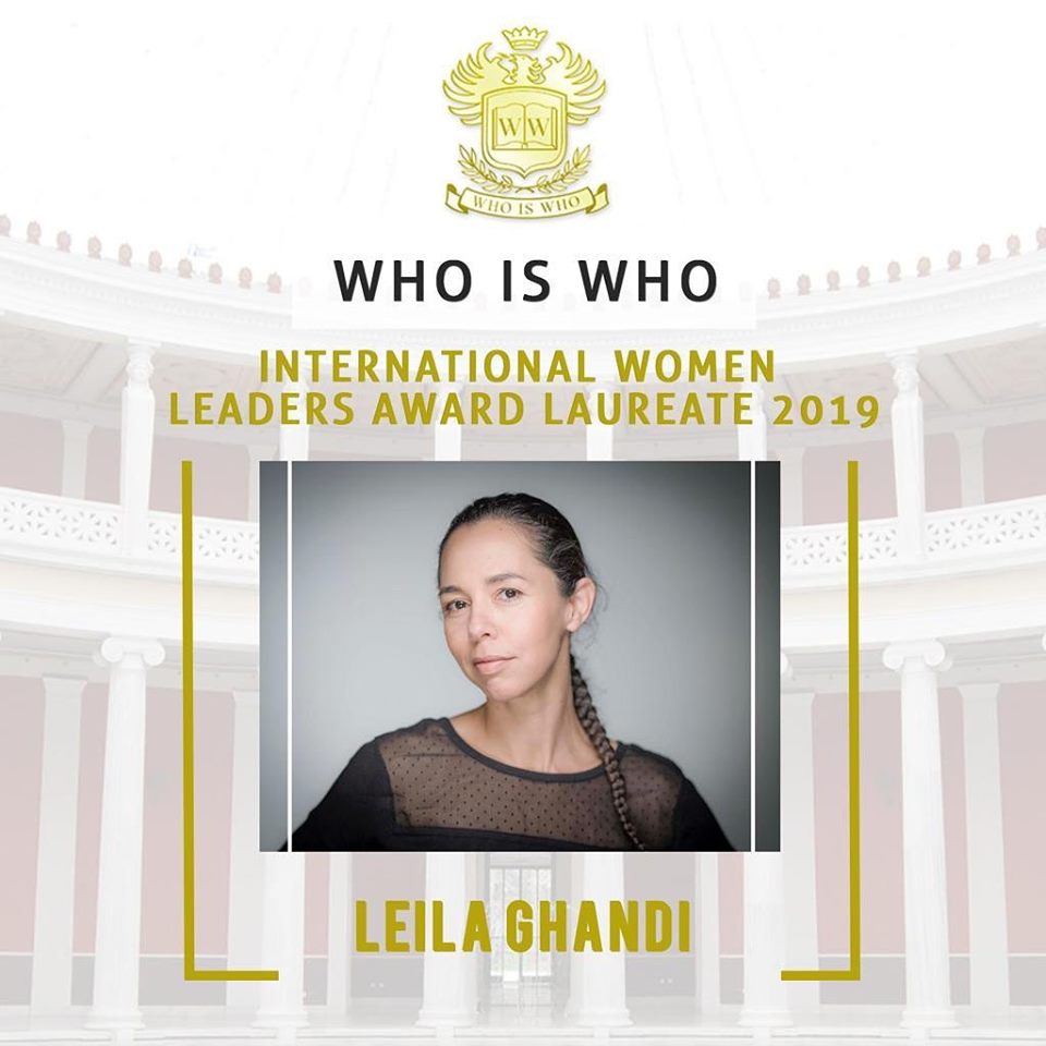 Maroc: Leila Ghandi lauréate du Prix «Who is Who» des femmes leaders dans le monde