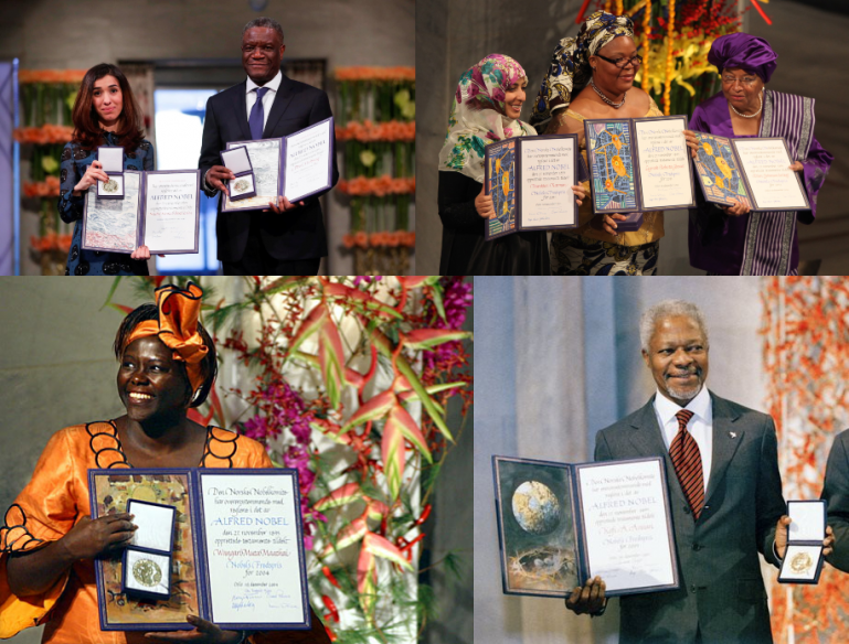 Les personnalités africaines qui ont reçu un Prix Nobel de la Paix