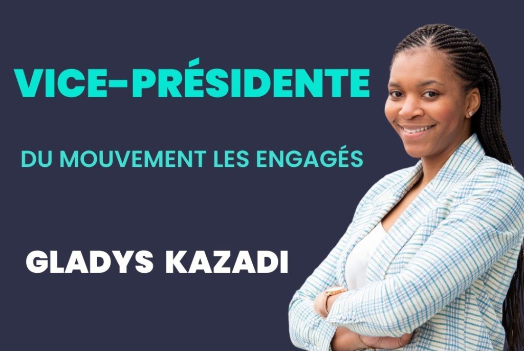 Belgium: Gladys Kazadi, 28 years old, appointed vice-president of the political movement “Les Engagés”