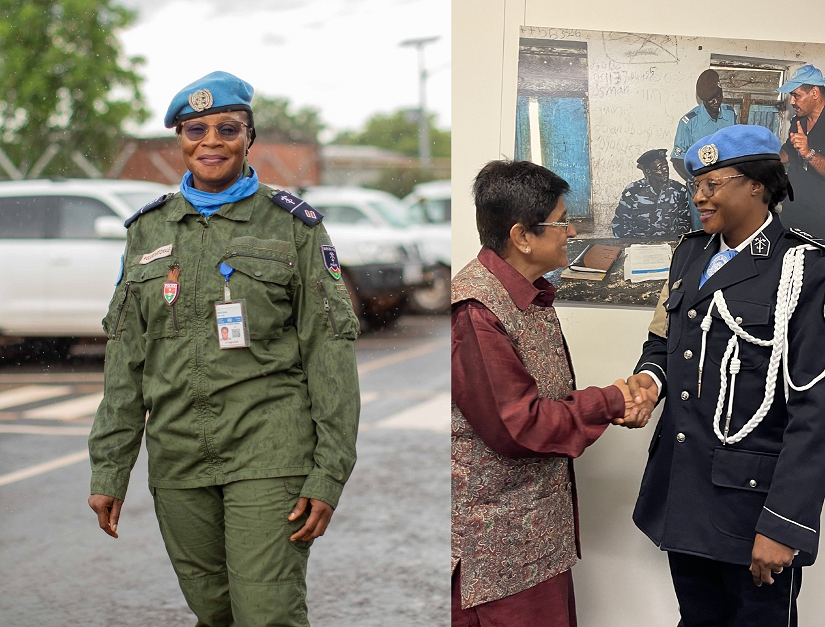 Chief Warrant Officer Alizeta Kabore Kinda received 2022 United Nations Woman Police Officer Award