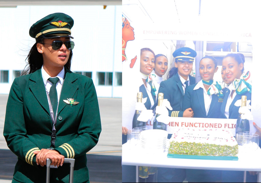 Ethiopian Airlines: Captain Kalkidan Girma at the helm of an all-female flight